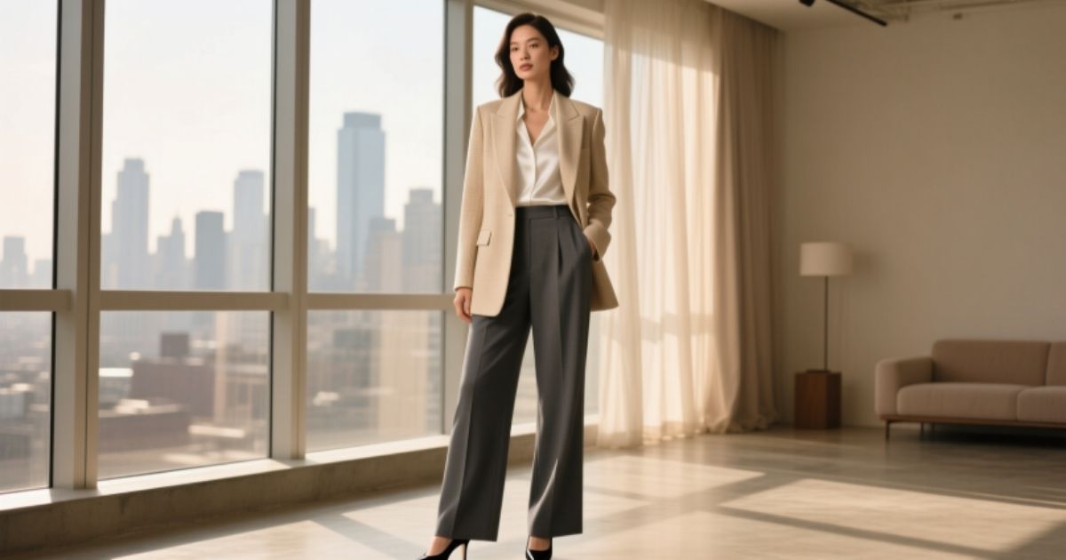 Beige Blazer Outfits