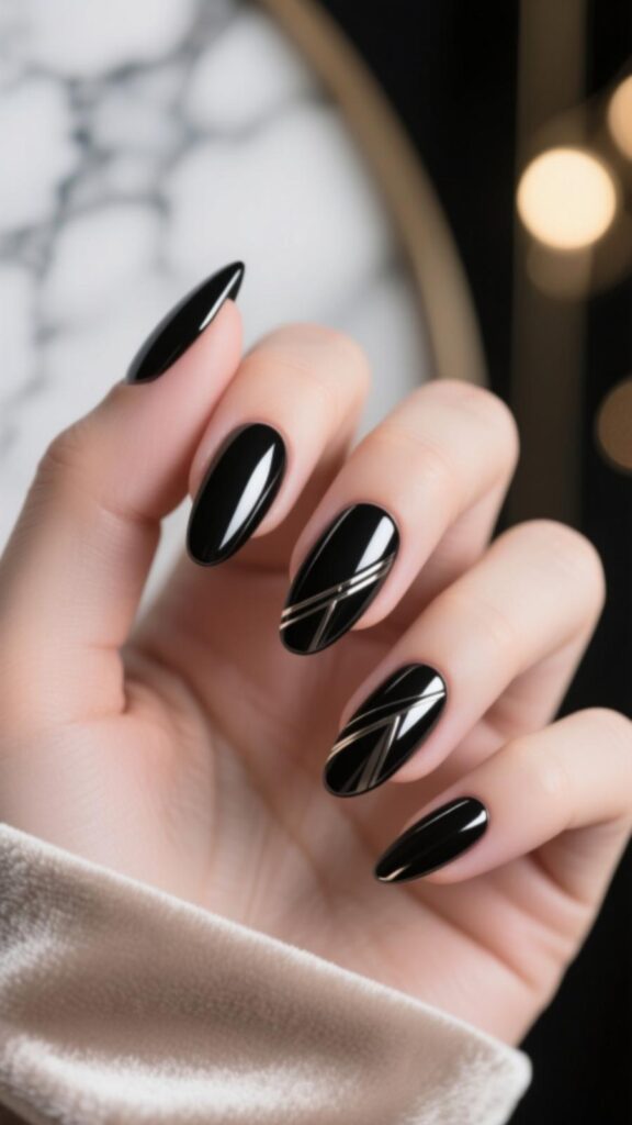 Minimalist Black Chrome Accents