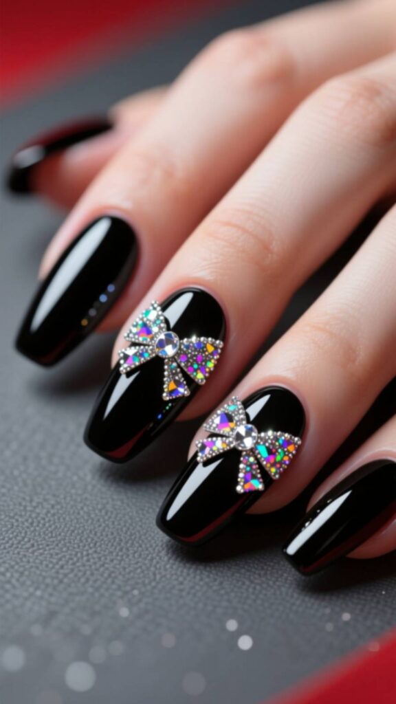 Glitter Bow Accent