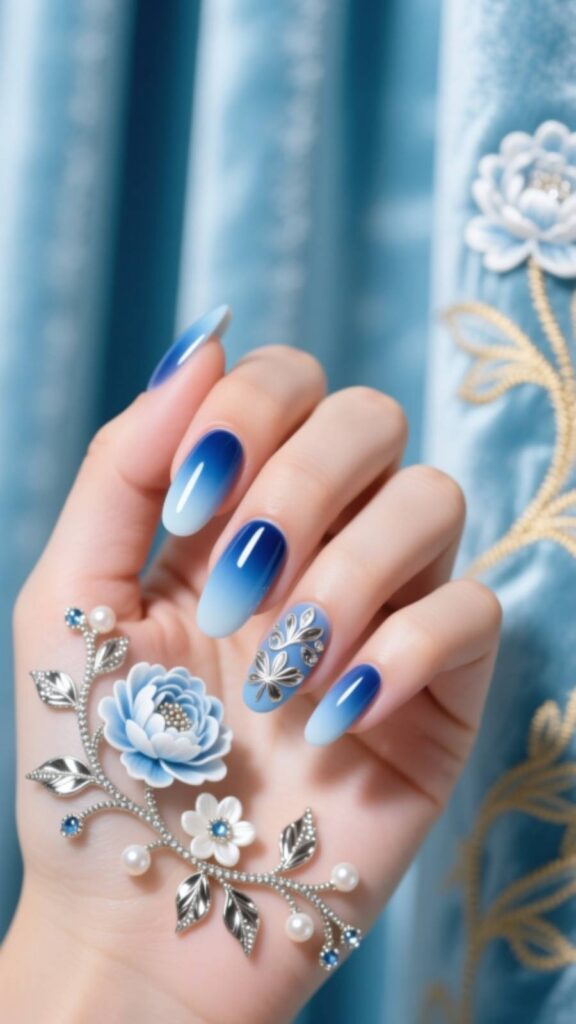 Gradient Floral Elegance