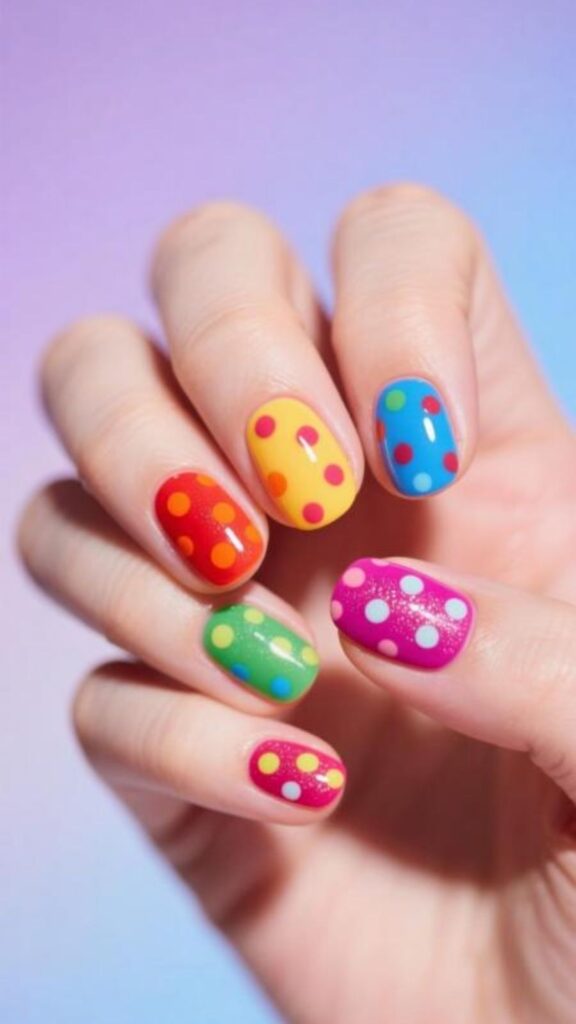 Rainbow Pop Dots
