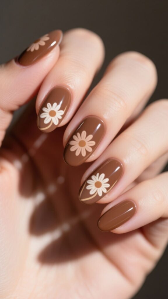 Brown Daisy Accents