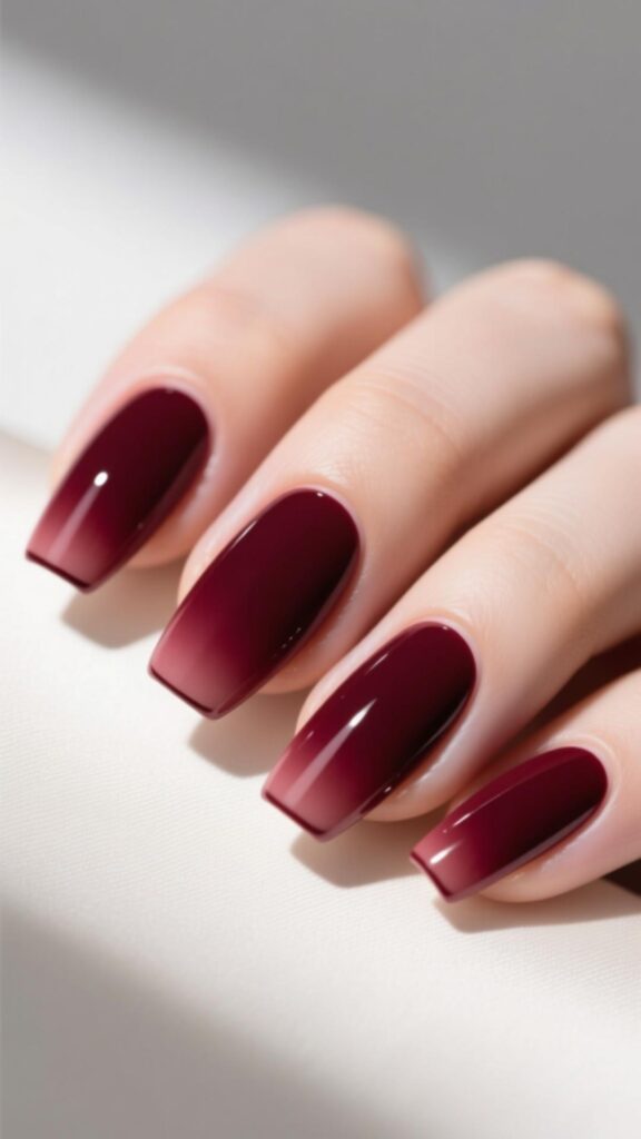 Minimalist Burgundy Looks