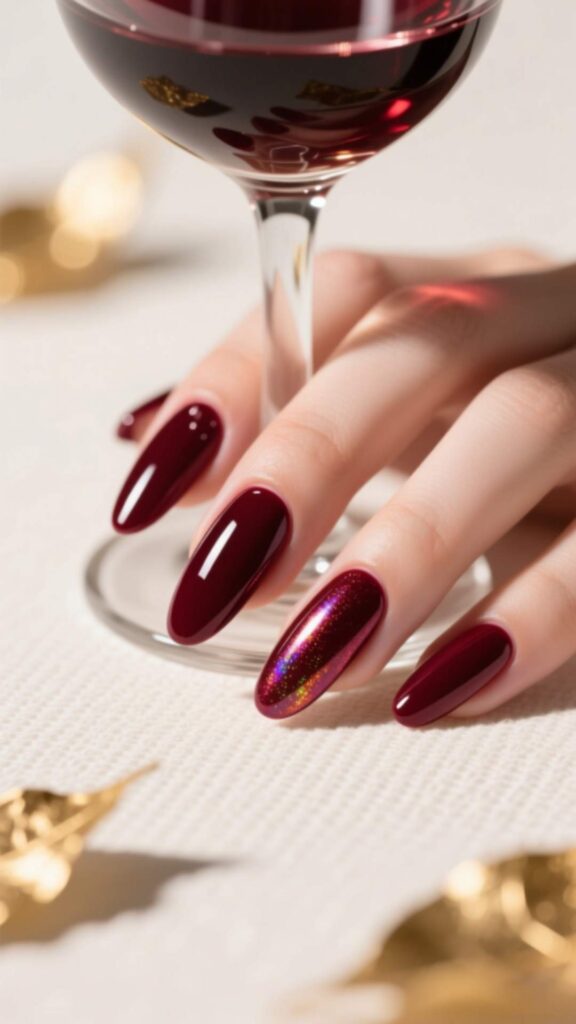 Wine Burgundy Nails