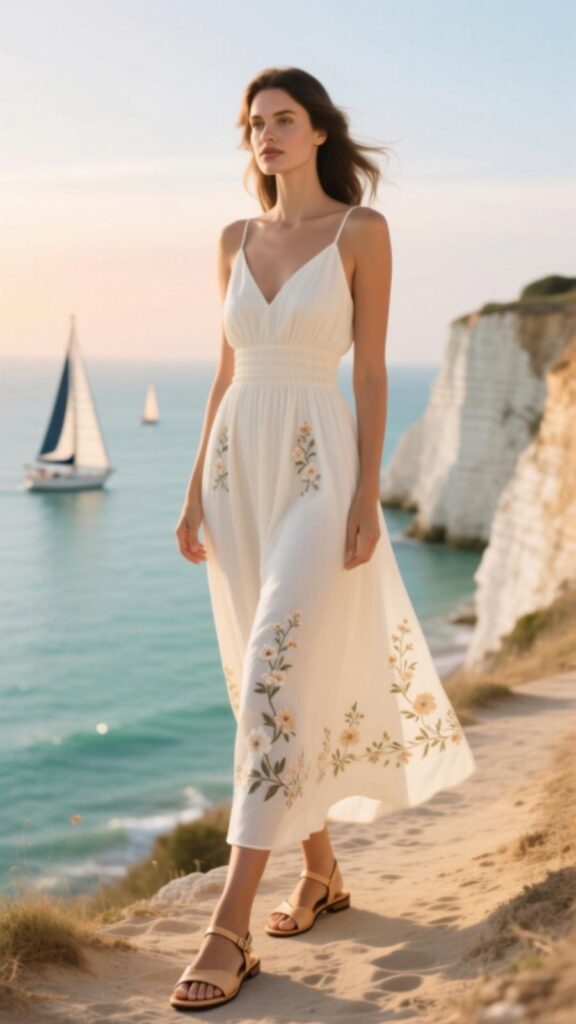 Maxi Dress with Flat Sandals