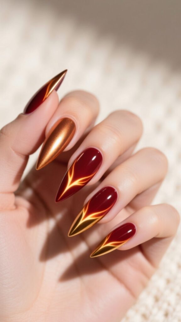 Fiery Stiletto Glow