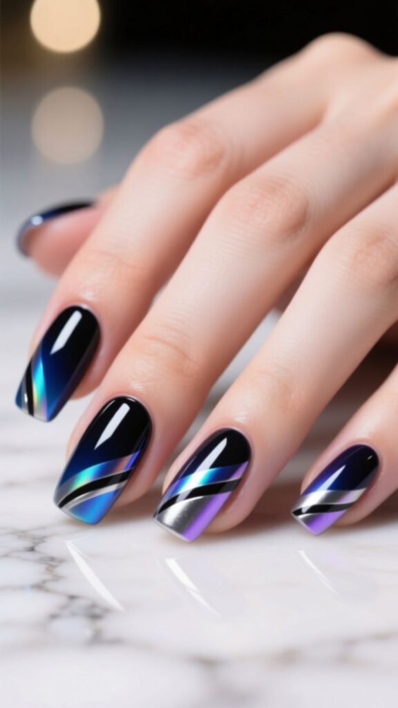 Midnight Spark with Stripes