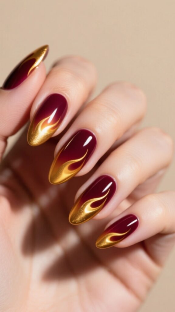 Golden Flame Burgundy