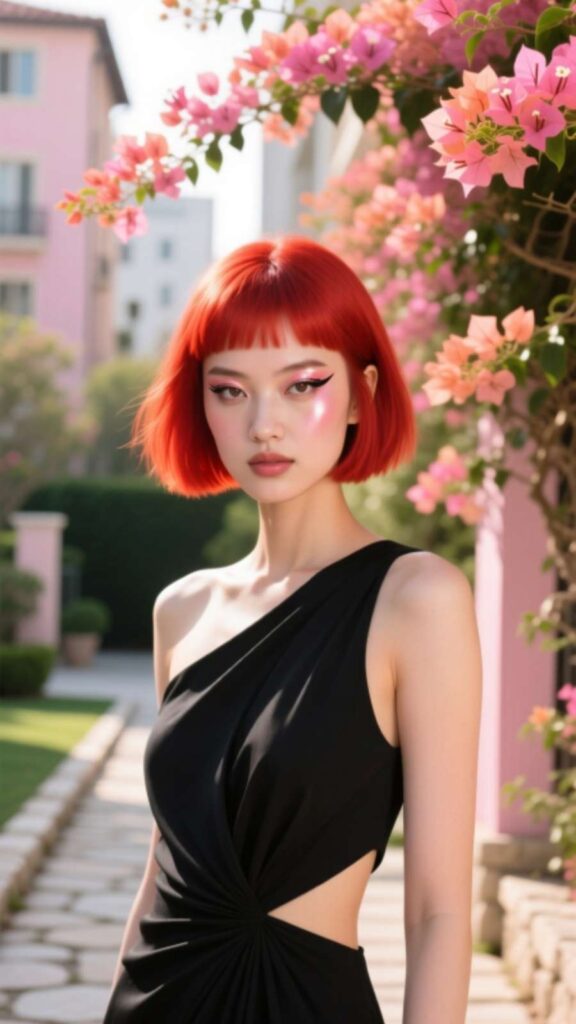Bold Fiery Pixie Vibes