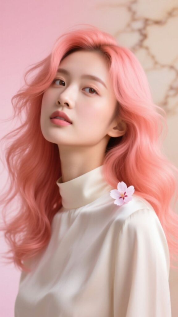 Coral Pink Hair Vibes