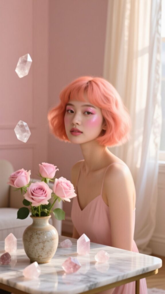 Soft Pink Pixie Vibes