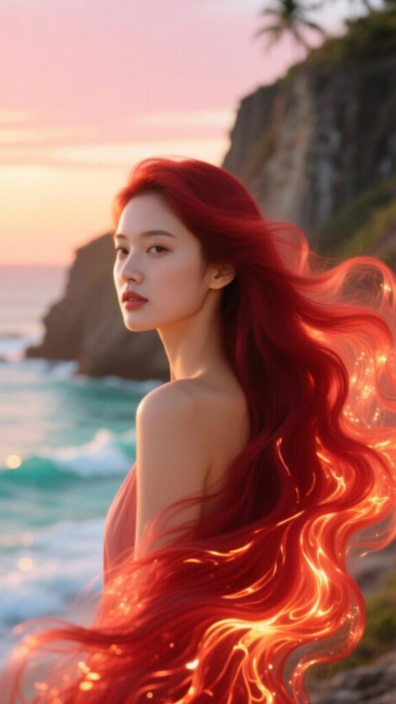 Fiery Waves of Beauty