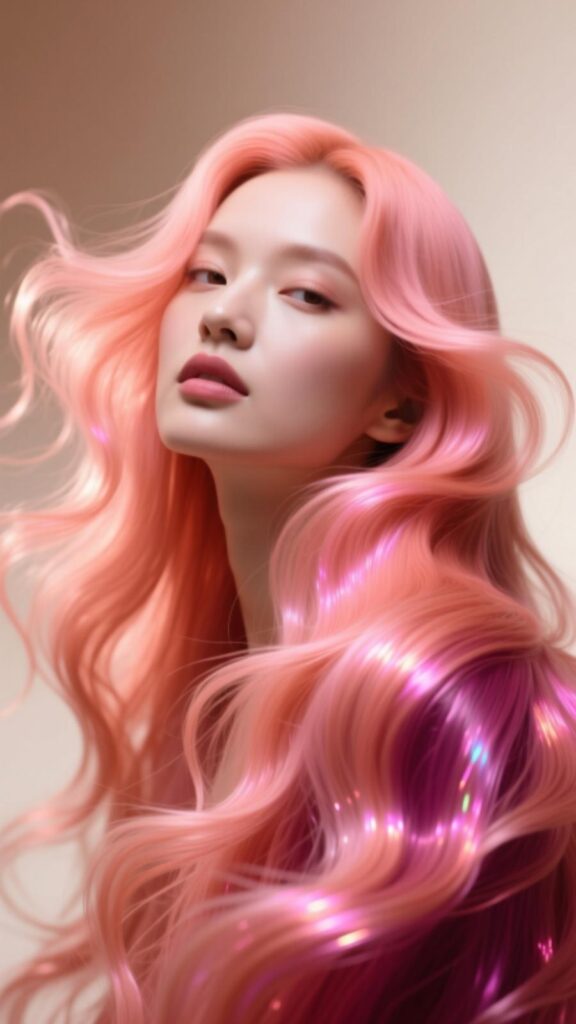 Textured Waves Pink Glow