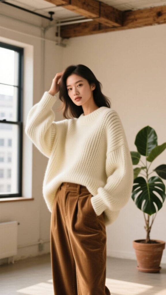  Oversized Knit Sweater