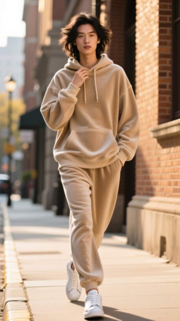 Sweatshirt and Sneakers