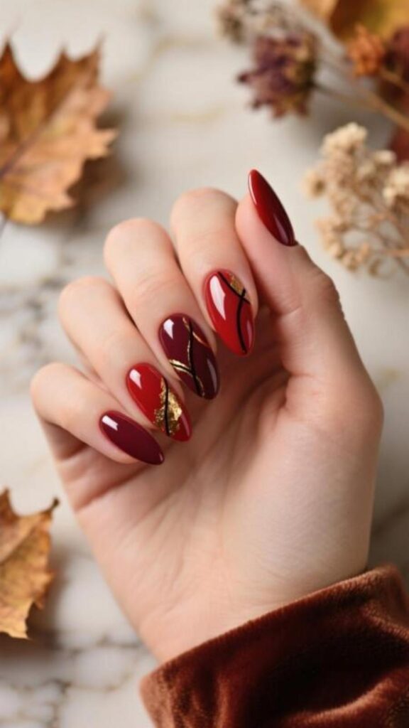 Glossy Crimson Almond