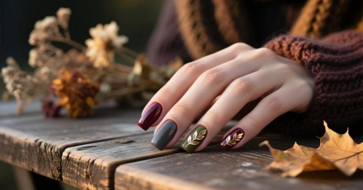 Dark Fall Nails
