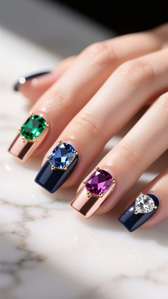 Seasonal Square Round Nails