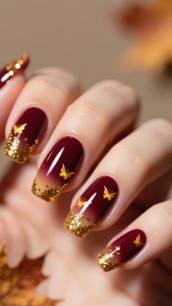 Golden Glitter Accents