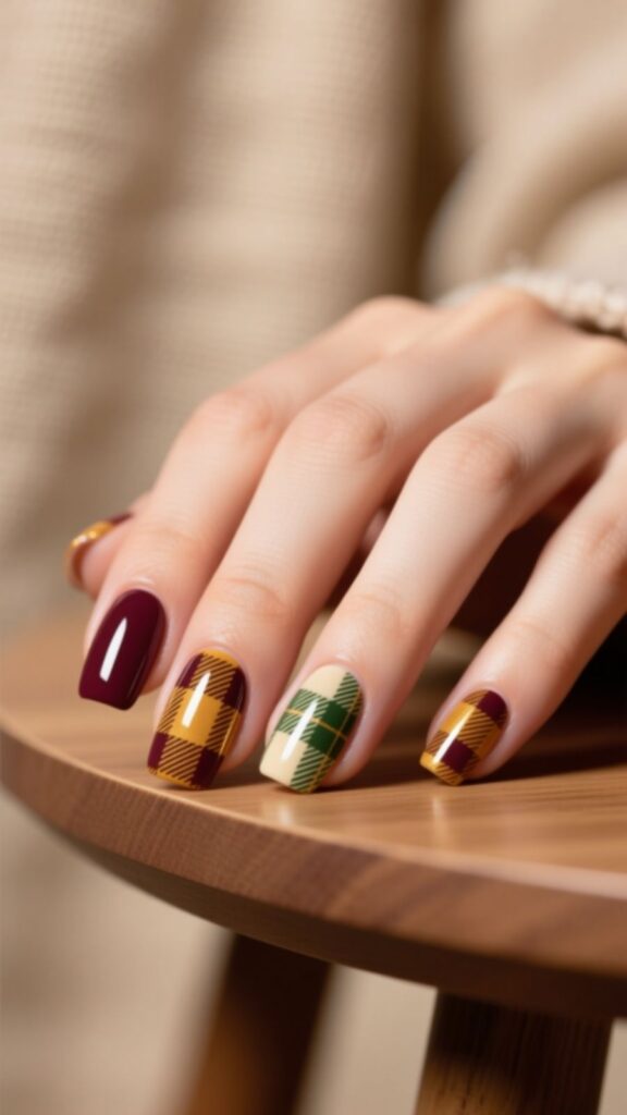 Plaid Nail Art