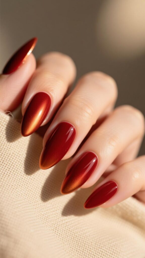 Rust Red Nails