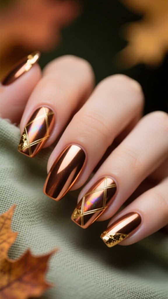  Copper Metallic Nails