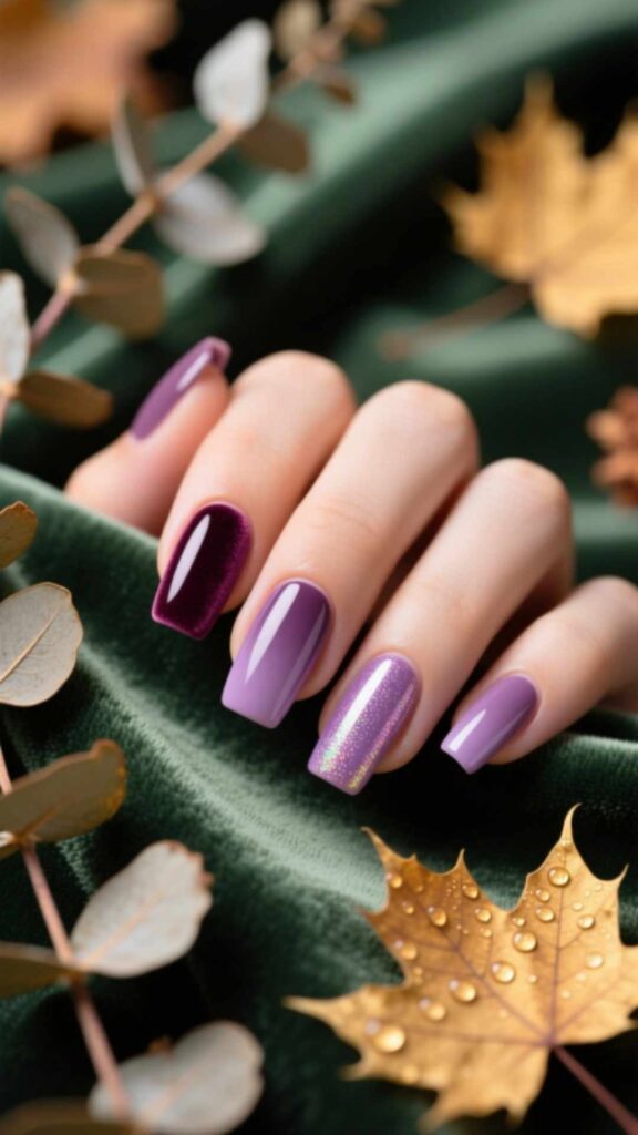 Mauve Nails