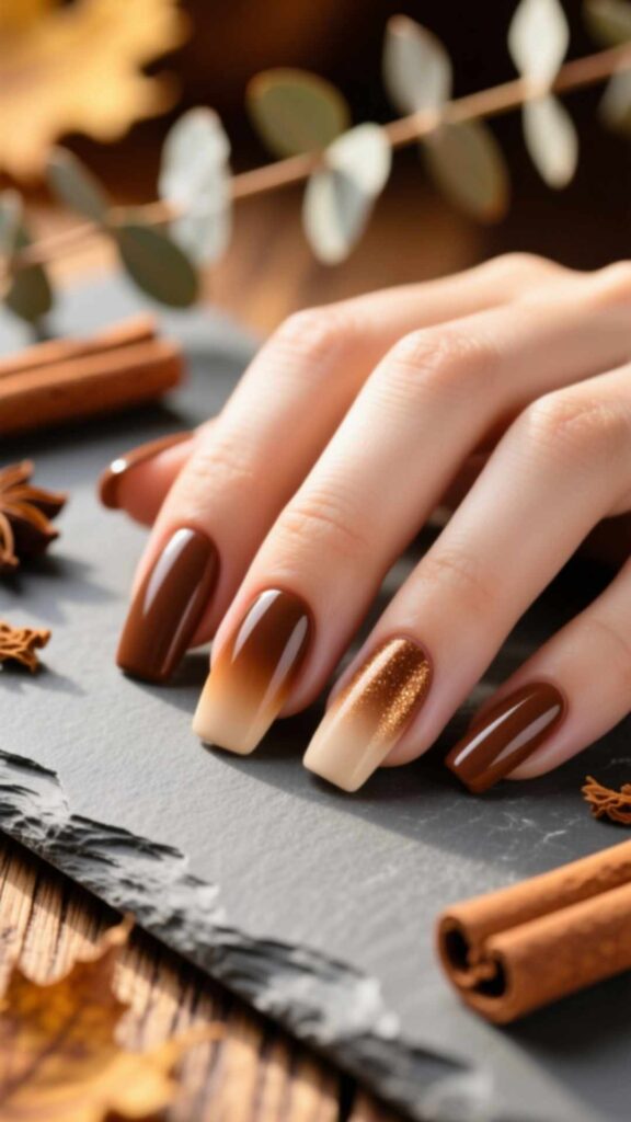  Cinnamon Brown Nails