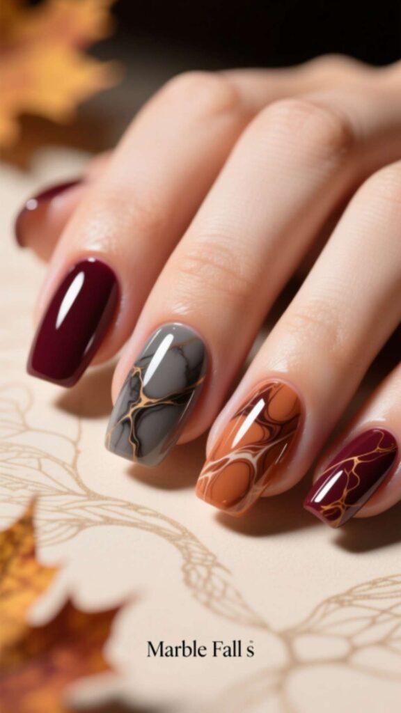  Marble Fall Nails