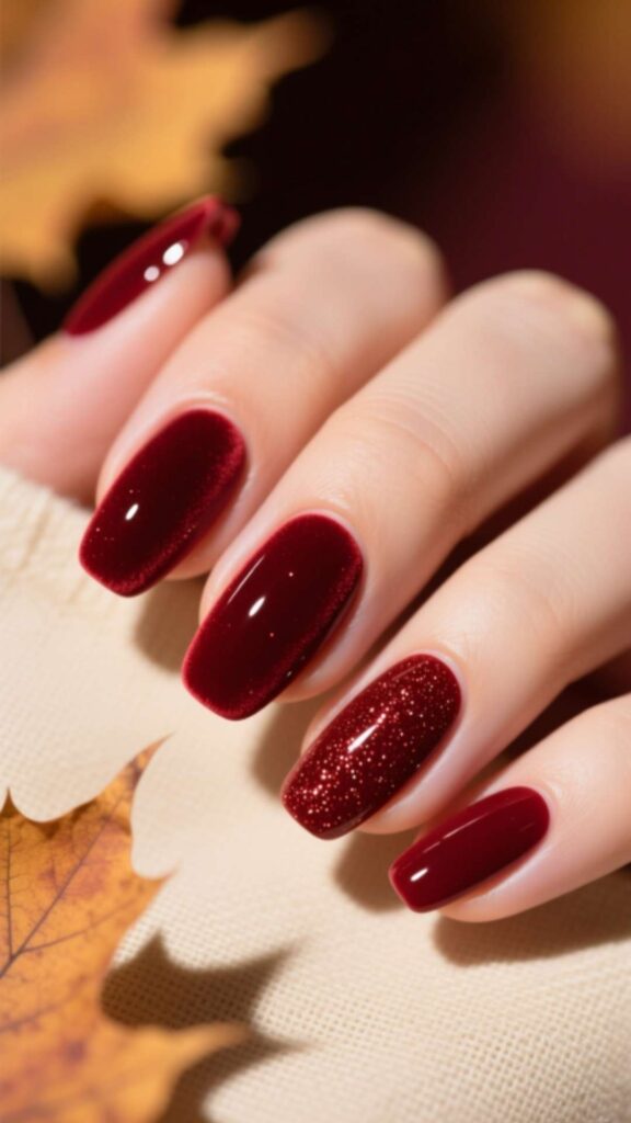 Wine Red Nails
