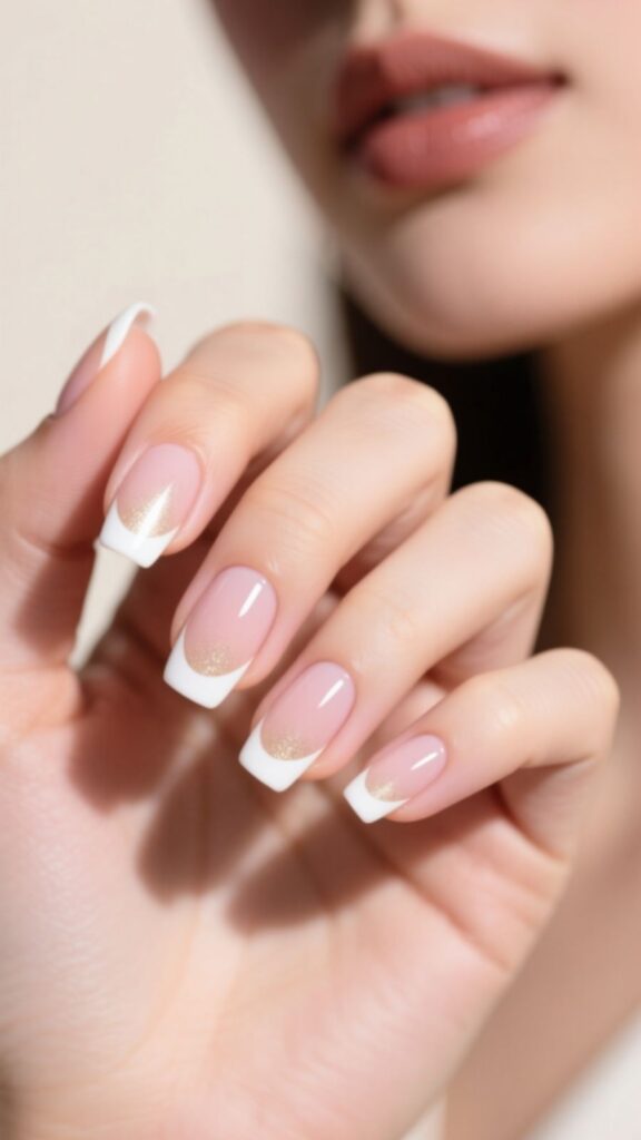 Chic Short French Nails