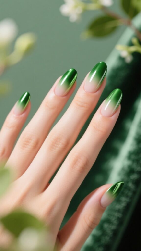 Glossy Green Tips