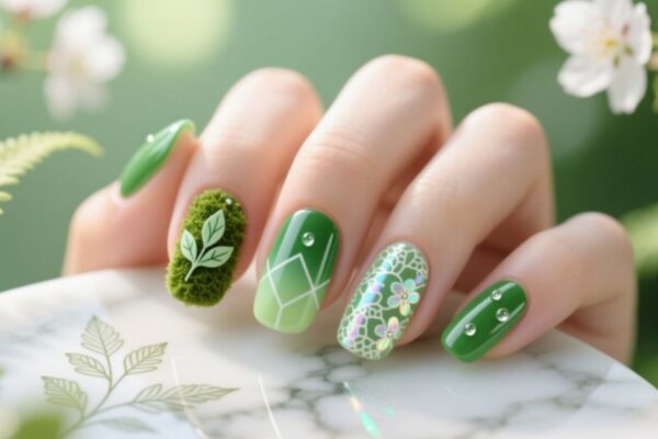 Green Spring Nails