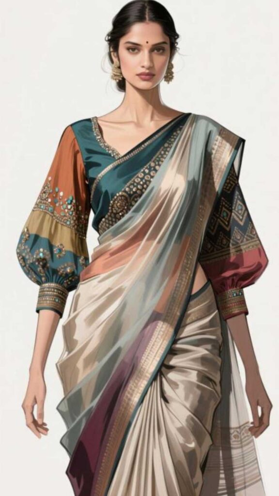Layered Blouse Styles