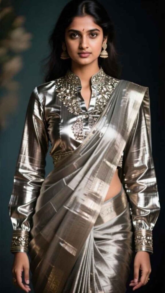 Metallic Blouse Trends