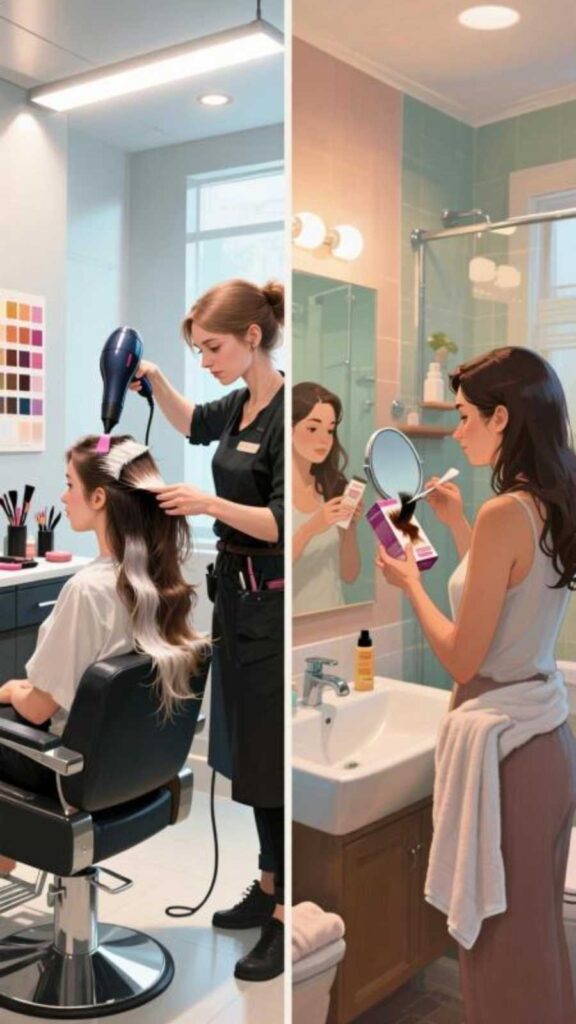 Salon vs. At-Home Care