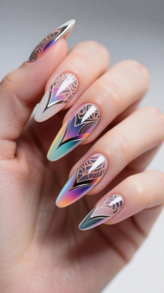 Short Coffin Acrylic Nails
