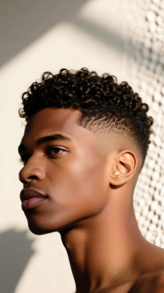 Short Curly Fade