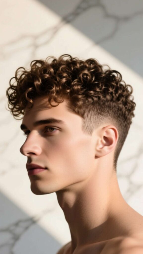 Curly Caesar Cut