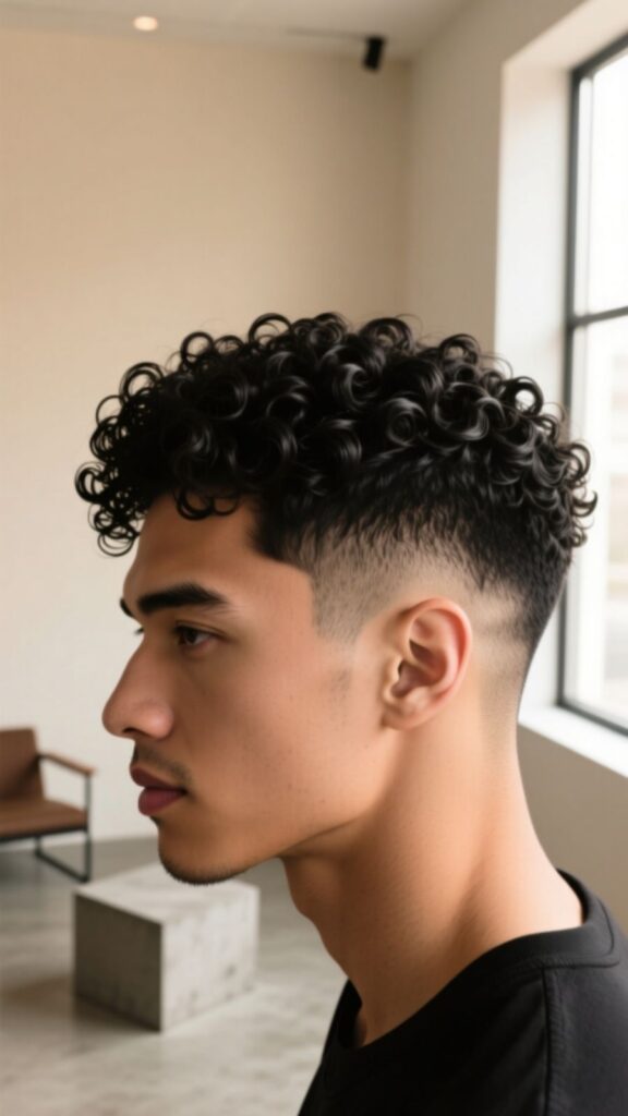 Tapered Curly Cut