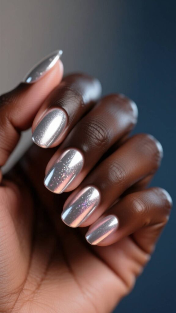 Shimmery Silver