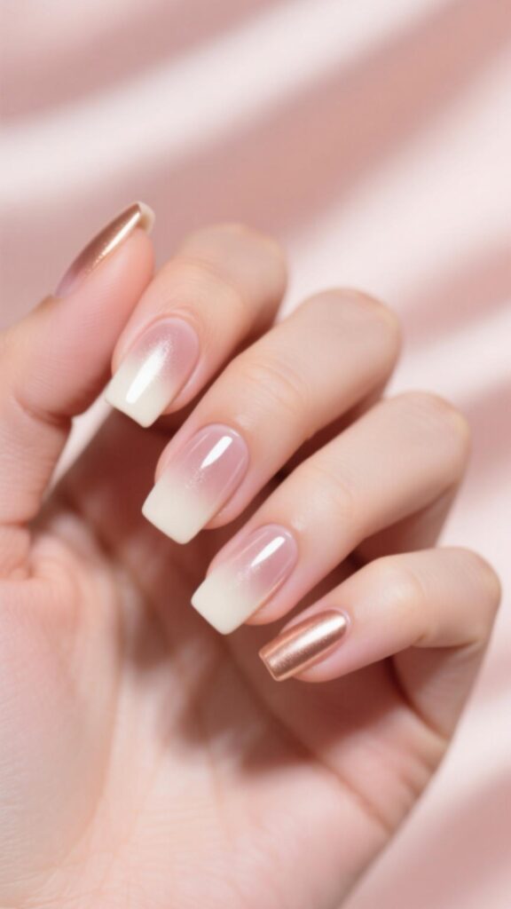 Natural Squared Oval Nails