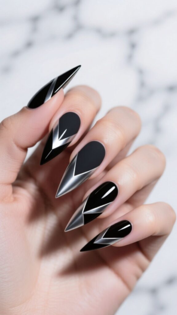 Edgy Arrow Nails