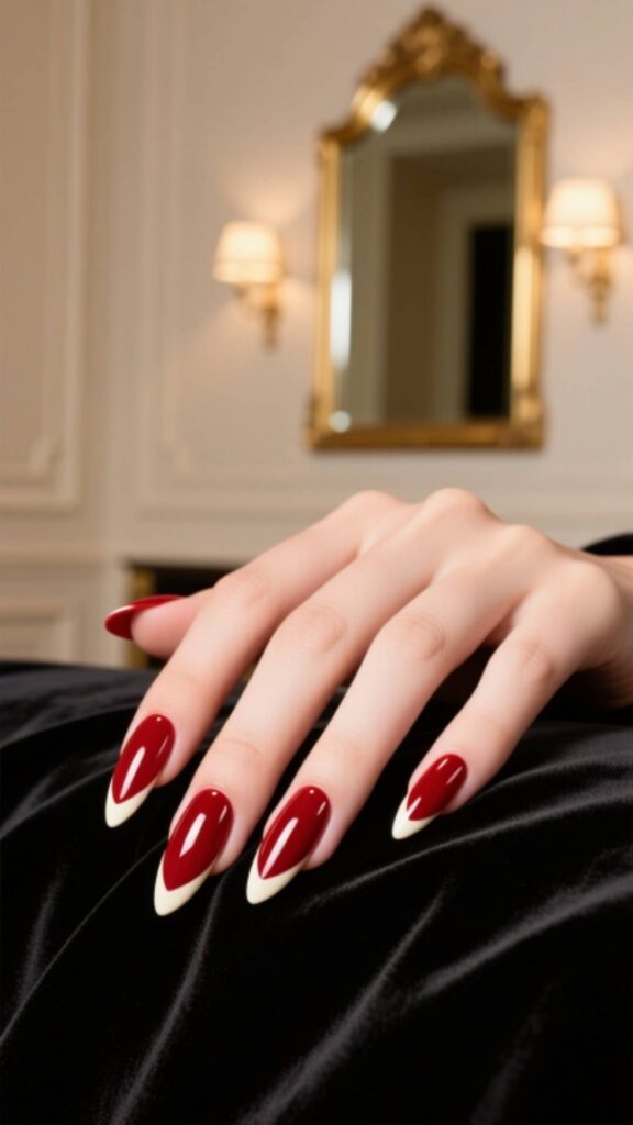 Polished Red Nails