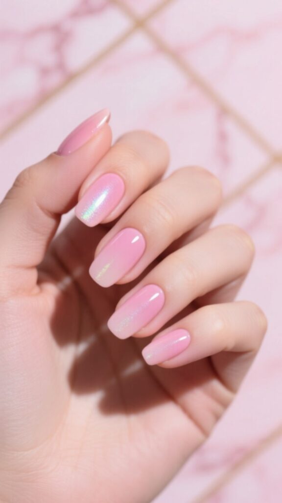 Sweetheart Pink Nails