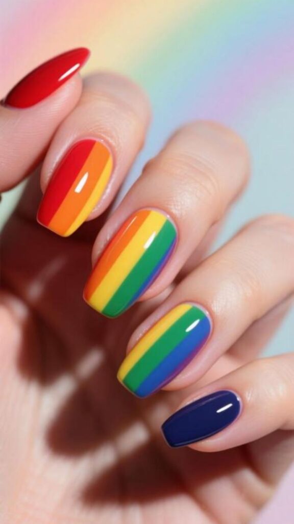 Horizontal Pride Lines