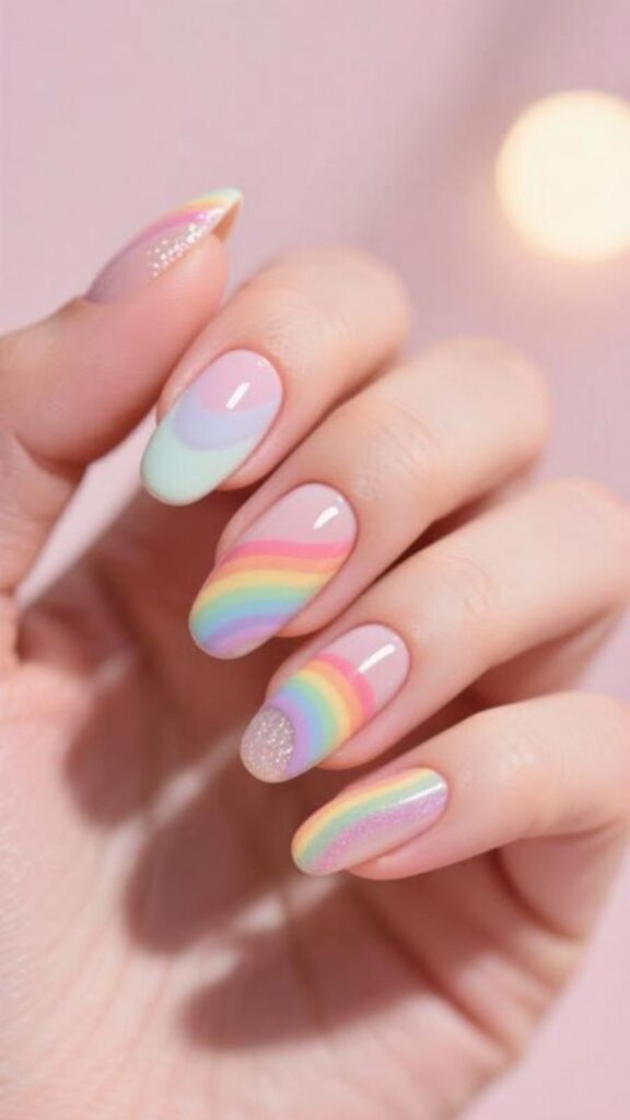 Rainbow French Twist