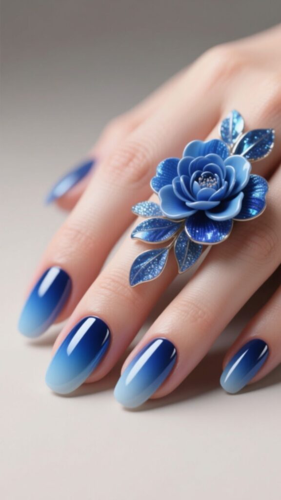 3D Floral Gradient