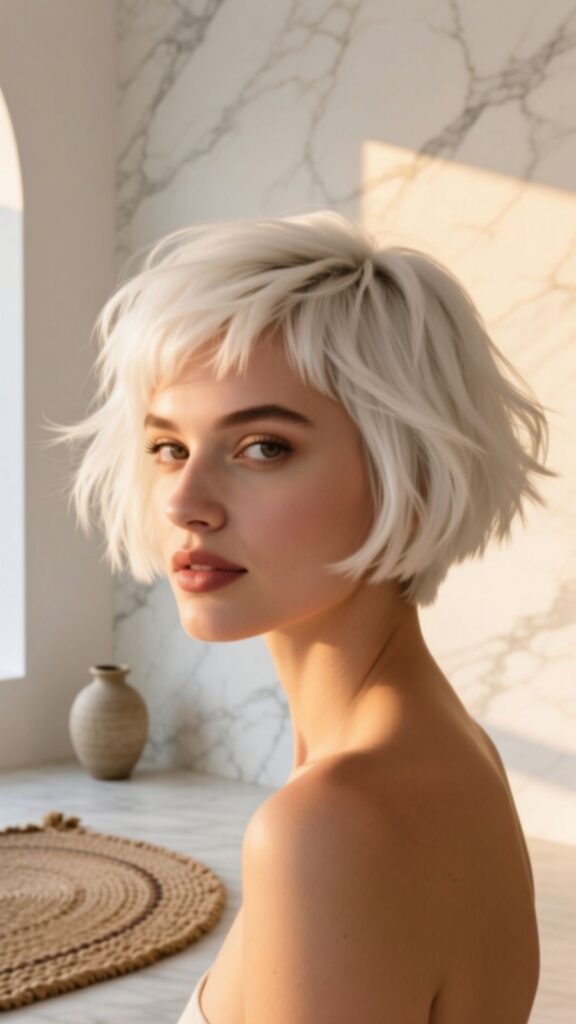 Textured White Hair Bliss