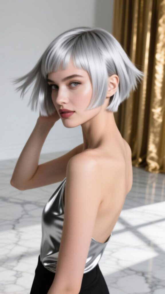 Chic Silver Pixie Style